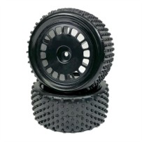 Absima - 1:10 Buggy Wheel Set Mini Pin rear black 2 2500055