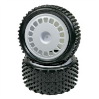 Absima - 1:10 Buggy Wheel Set Mini Pin rear white 2 2500051
