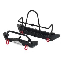 Absima - 1:10 Metal Bumper f/r with Tire Rack 2320121