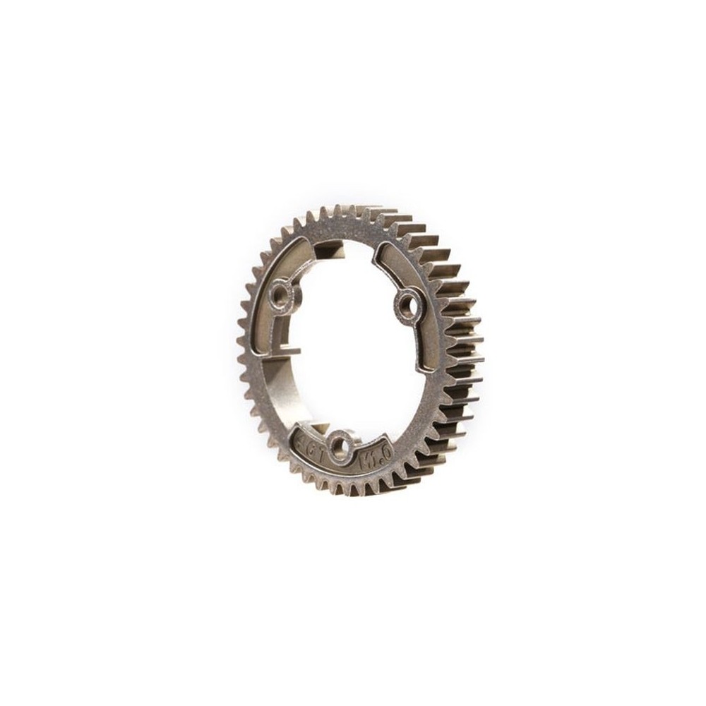 Corona acero 46 dientes cara ancha módulo 1.0 TRX6447R