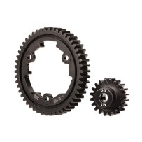 Kit transmisión acero 50 dientes corona 20 piñón Traxxas TRX6450
