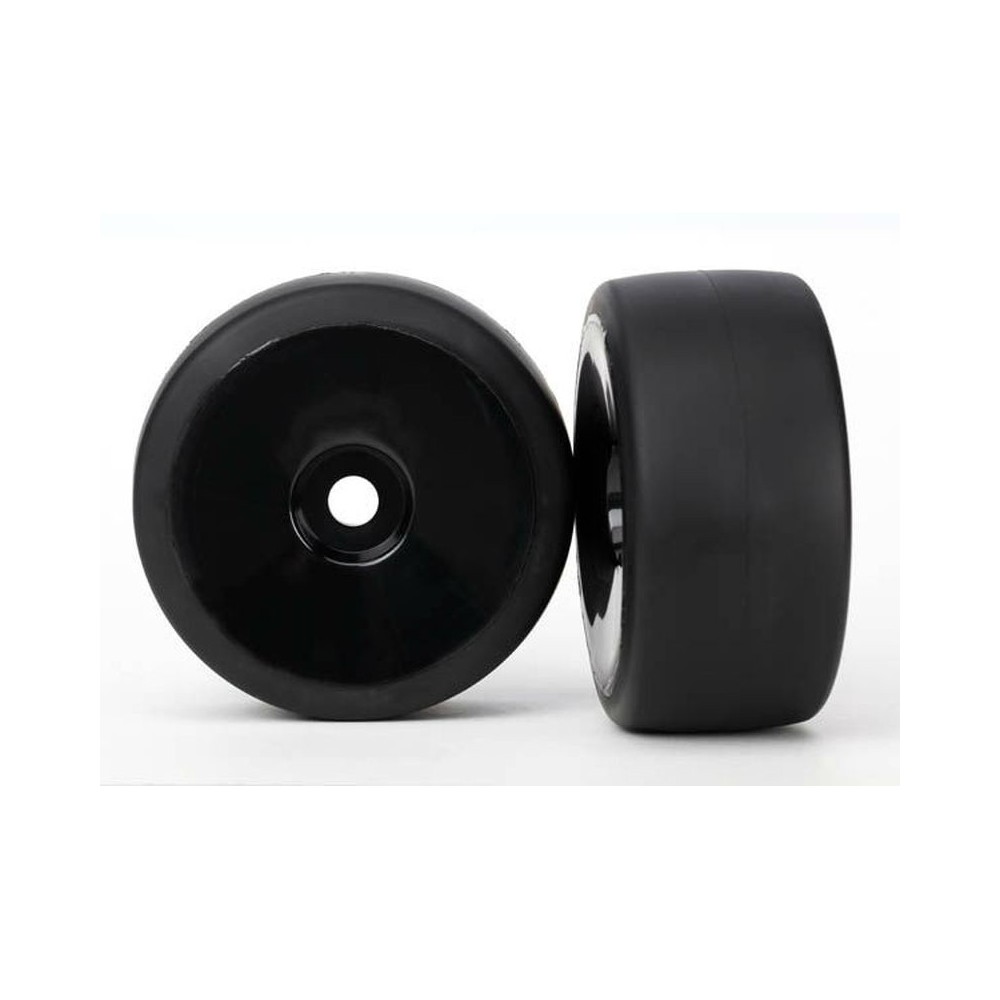 Ruedas montadas pegadas plato negro slicks S1 traseras Traxxas TRX6473 Ruedas montadas pegadas plato negro slicks S1 traseras Traxxas TRX6473