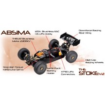 Absima - 1:8 Buggy STOKE V2 red 4S RTR AB13100R