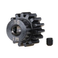 Traxxas Gear 15-t pinion (machined) (1.0 metric pitch) (fits 5mm shaft) TRX6487R