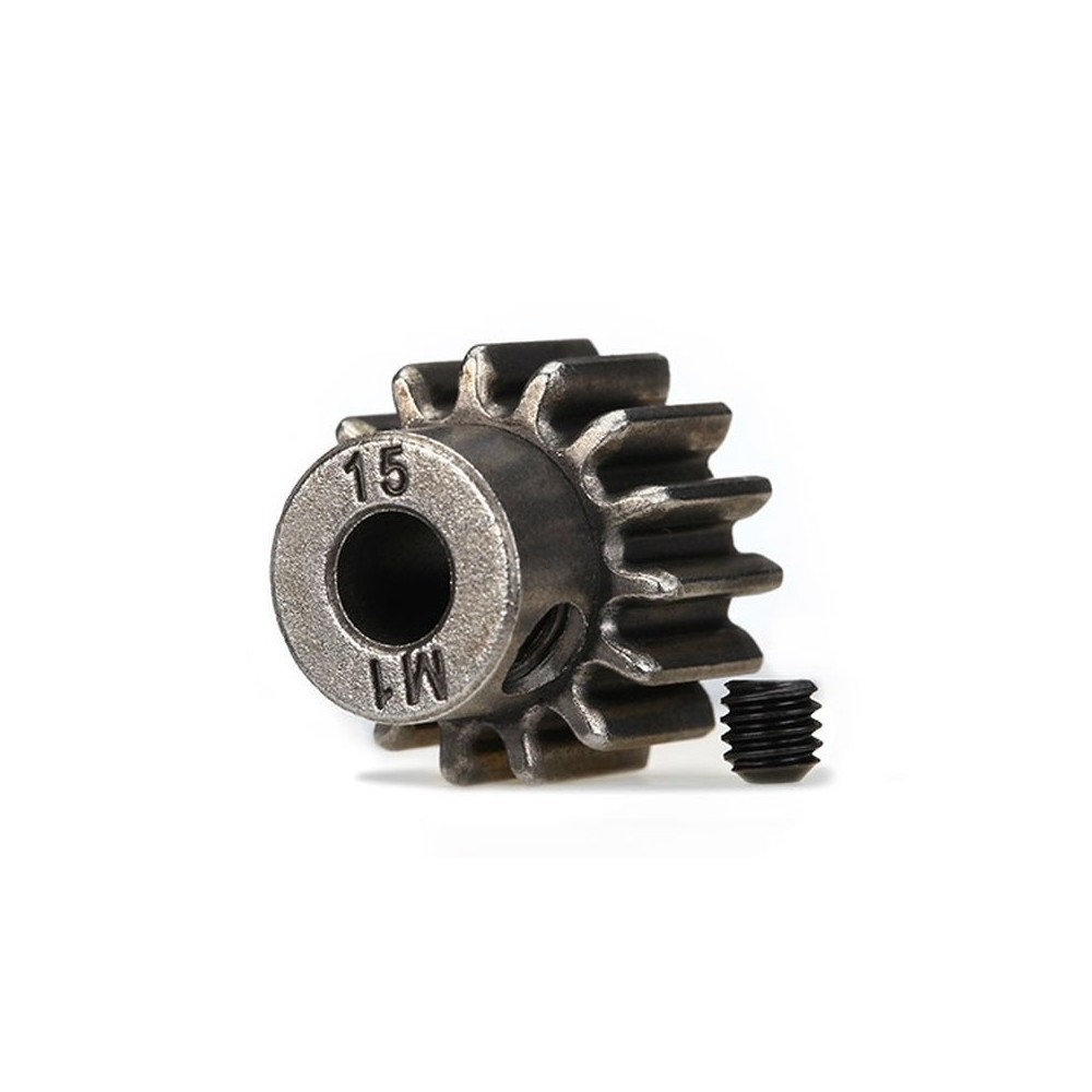 Traxxas Gear 15-t pinion (1.0 metric pitch) (fits 5mm shaft) TRX6487X Traxxas Gear 15-t pinion (1.0 metric pitch) (fits 5mm shaft) TRX6487X