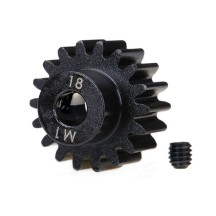 Traxxas Gear 18-t pinion (machined) (1.0 metric pitch) (fits 5mm shaft) TRX6491R