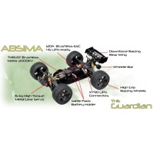 Absima - 1:8 Stunt Truck GUARDIAN green 4S RTR AB13103G