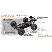 Absima - 1:8 Stunt Truck GUARDIAN white 4S RTR AB13103W