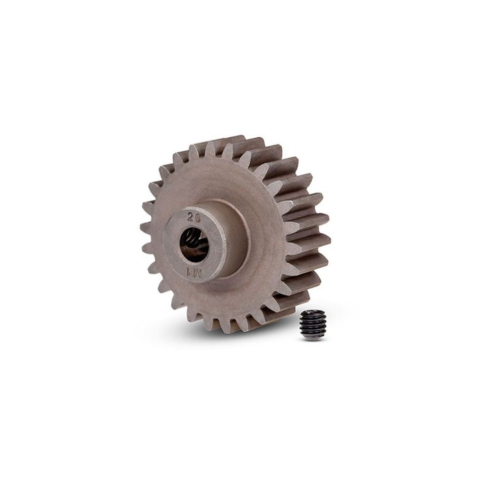 Traxxas Gear 26-t pinion (1.0 metric pitch) (fits 5mm shaft) set screw TRX6497 Traxxas Gear 26-t pinion (1.0 metric pitch) (fits 5mm shaft) set screw TRX6497