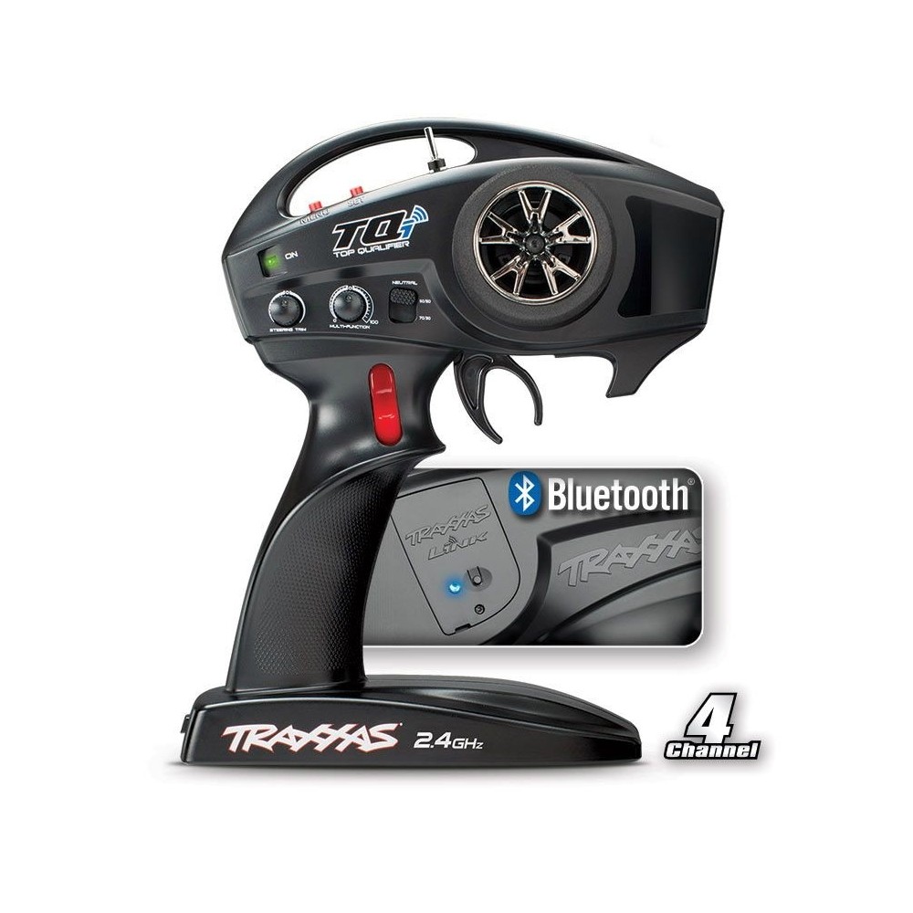 Emisora TQi 2.4 GHz cuatro canales alta potencia con receptor inalámbrico 5 canales Traxxas TRX6507R Emisora TQi 2.4 GHz cuatro canales alta potencia con receptor inalámbrico 5 canales Traxxas TRX6507R