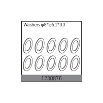 Absima - 8x5.1x0.3 Washers 1230876