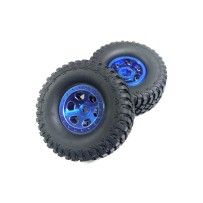 Absima 1.1 Aluminum Beadlock Wheels 1:18 Crawler Blue 2 AB1810003