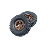 Absima 1.1 Aluminum Beadlock Wheels 1:18 Crawler Bronze 2 AB1810002