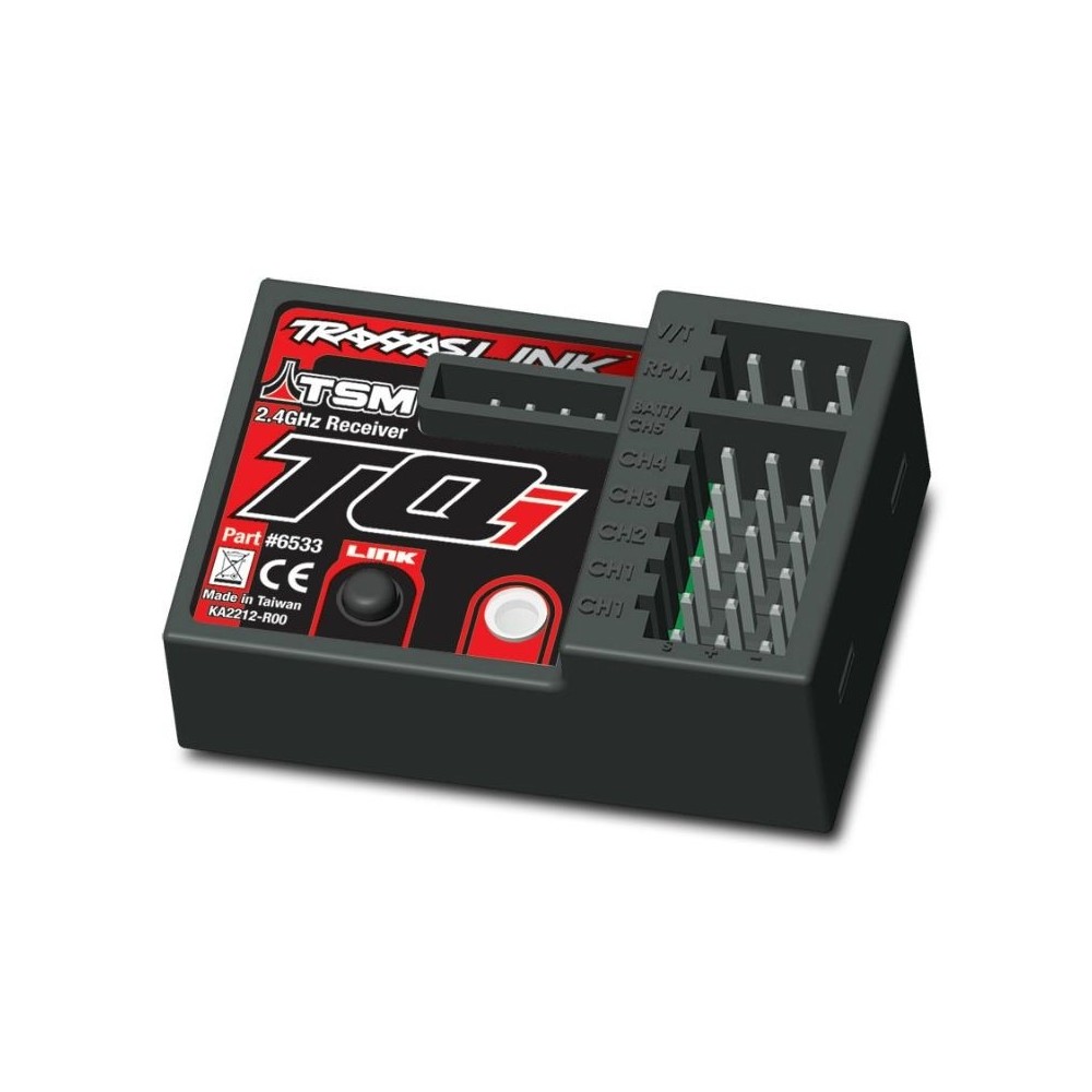 Receptor TQi micro 2.4 GHz con telemetría y TSM 5 canales Traxxas TRX6533 Receptor TQi micro 2.4 GHz con telemetría y TSM 5 canales Traxxas TRX6533