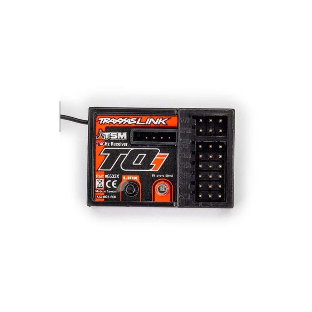 Traxxas Receiver micro tqi 2.4ghz with telemetry tsm (5-channel) TRX6533X Traxxas Receiver micro tqi 2.4ghz with telemetry tsm (5-channel) TRX6533X