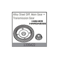Absima - Alloy Steel Diff. Crown Gear + Transmission Gear 1330422
