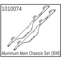 Absima - Aluminum Main Chassis Set 6X6 un 1010074