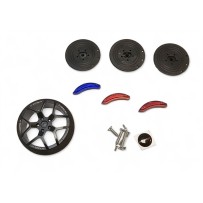 Absima - Aluminum Steering Wheel with Sponge f. CR10P 2020037