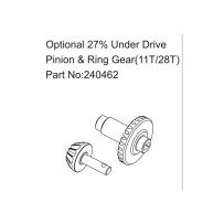 Absima - Axle Pinion & Ring Gear HBP240462