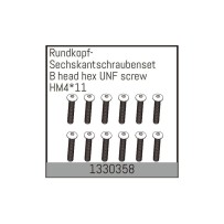 Absima - B head hex UNF screwHM4*11 1330358