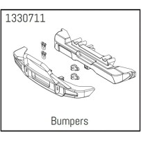 Absima - Bumper Set f/r - BronX 1330711