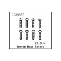 Absima - Button Head Screw M2.5x14 1230587