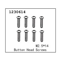 Absima - Button Head Screw M2.5x14 1230614