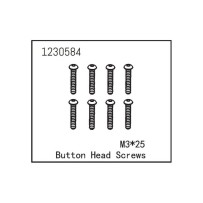 Absima - Button Head Screw M3x25 1230584