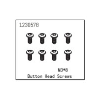 Absima - Button Head Screw M3x8 1230578