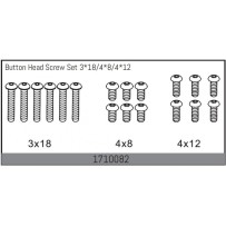 Absima - Button Head Screw Set 3x18/4*8/4x12 1710082
