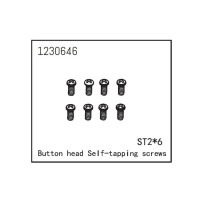 Absima - Button Head Screws - Selftapping M2*6 1230646