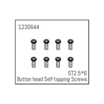 Absima - Button Head Screws - Selftapping M2.5*6 1230644