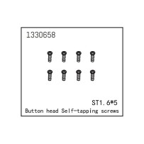 Absima - Button Head self-tapping Screws ST1.6x5 1330658