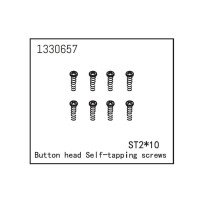 Absima - Button Head self-tapping Screws ST2x10 1330657