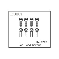 Absima - Cap Head Screws M2.5x12 1330663
