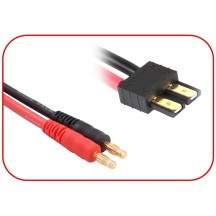 Absima - Charging Cable 4mm Bullet Plug suitable for Traxxas 300mm 3040071