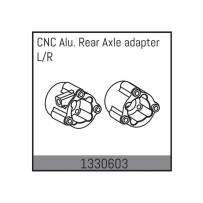 Absima - CNC Alu. Rear Axle Adapter L/R - Yucatan 1330603