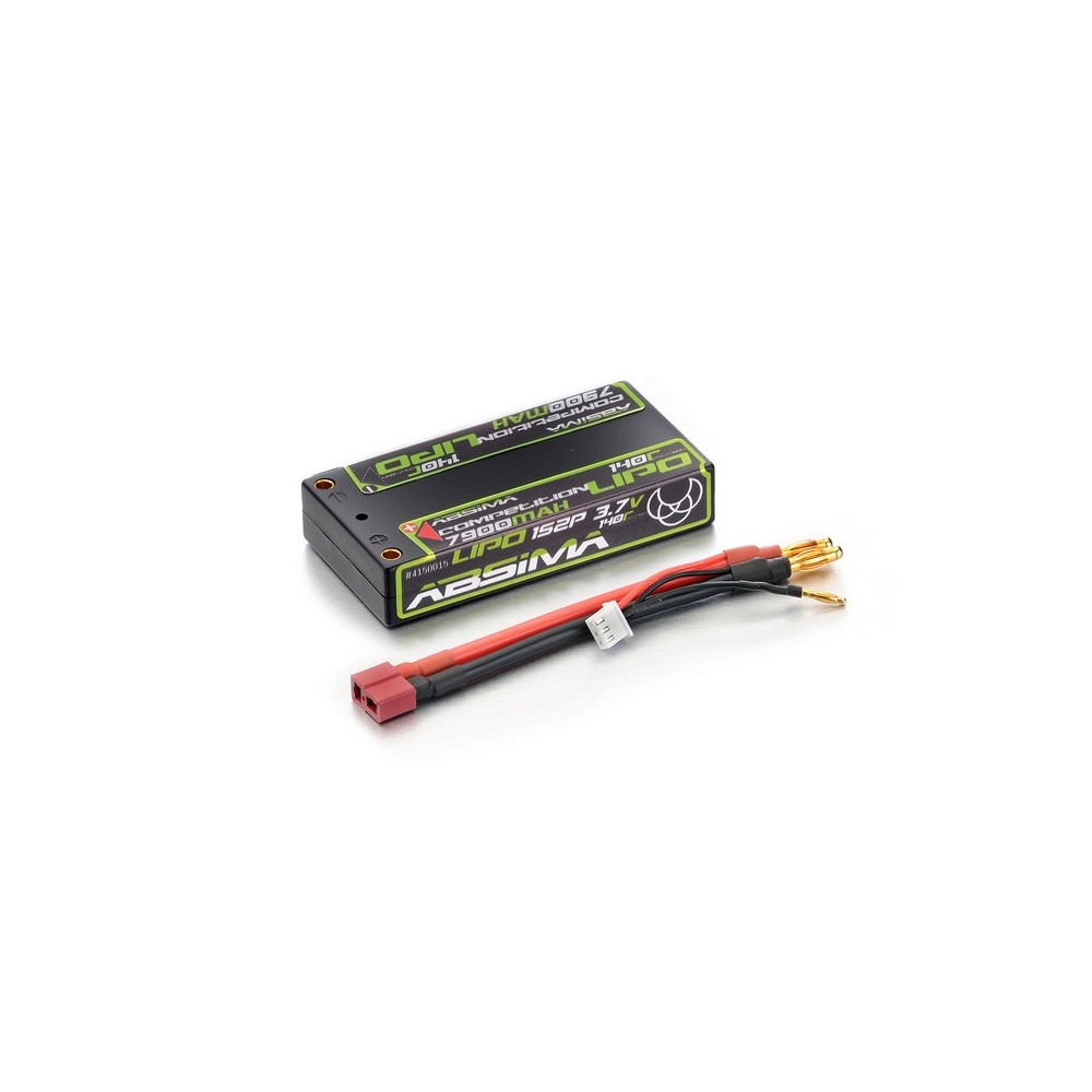 Absima - Competition Lipo 7900mAh 140C 1S2P HC 4mm 4150015 Absima - Competition Lipo 7900mAh 140C 1S2P HC 4mm 4150015