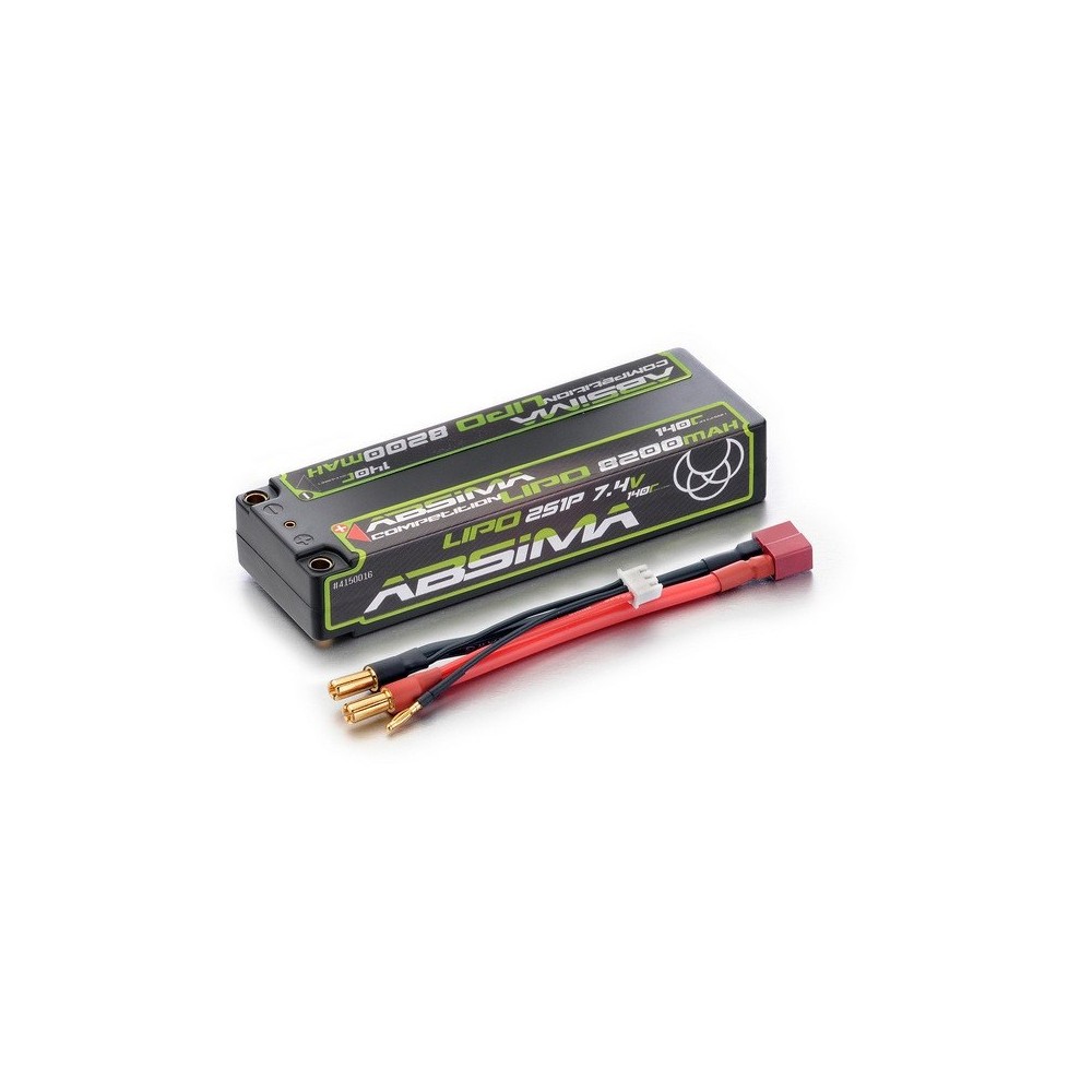 Absima - Competition Lipo 8200mAh 140C 2S1P HC 5mm 4150016 Absima - Competition Lipo 8200mAh 140C 2S1P HC 5mm 4150016