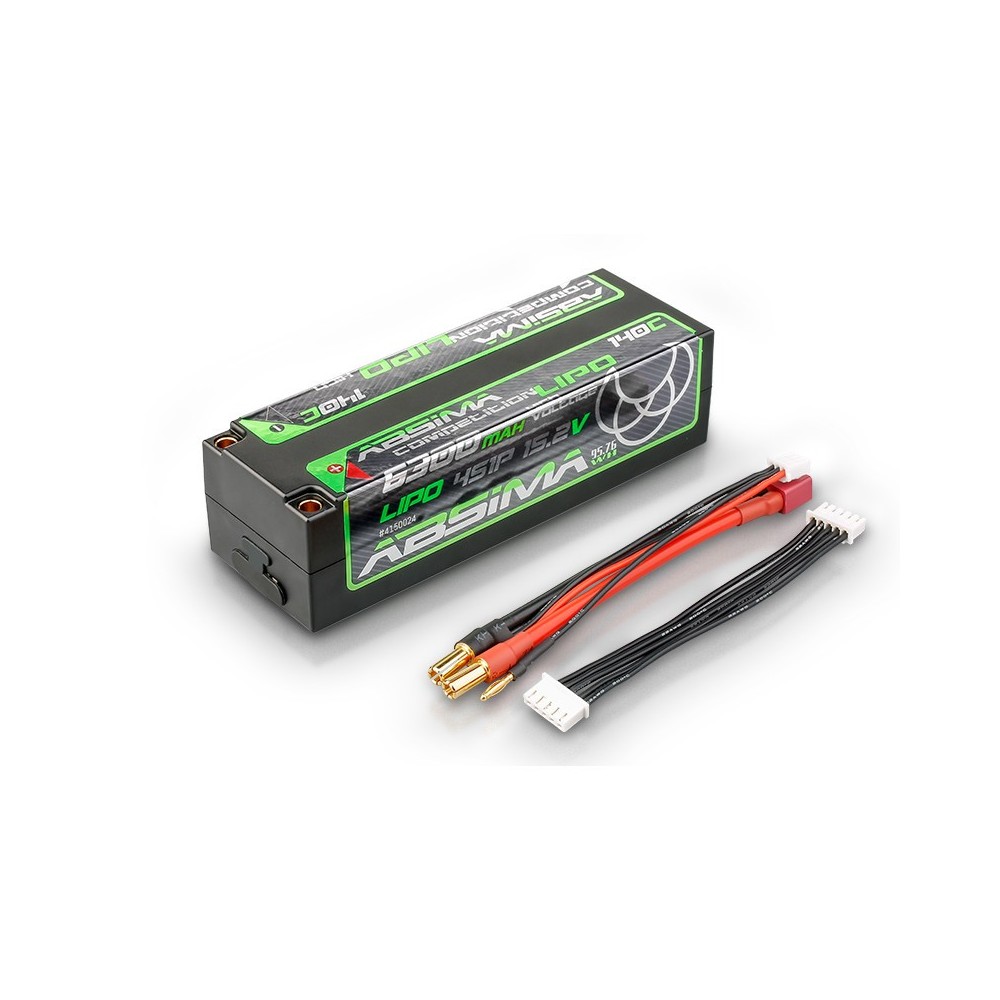 Absima - Competition LiPo HV 140C 4S1P HC 6300mAh 5mm 4150024 Absima - Competition LiPo HV 140C 4S1P HC 6300mAh 5mm 4150024