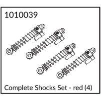 Absima - Complete Shocks Set - red 4 un 1010039