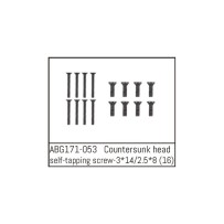 Absima - Countersunk Screw M3x14 ABG171-053