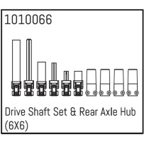 Absima - Drive Shaft Set & Rear Axle Hub 6X6 un 1010066
