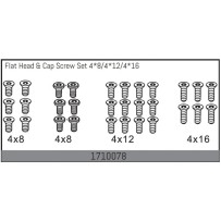 Absima - Flat Head & Cap Screw Set 4x8/4x12/4x16 1710078