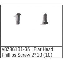 Absima - Flat Head Phillips Screw 2x10 - Mini AMT 10 ABZ86101-35