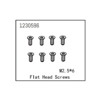 Absima - Flat Head Screw M2.5x6 1230596