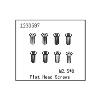 Absima - Flat Head Screw M2.5x8 1230597