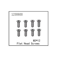 Absima - Flat Head Screw M3x12 1230600