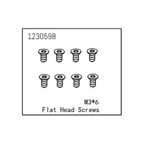 Absima - Flat Head Screw M3x6 1230598