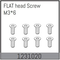 Absima - Flat Head Screws M3X6 8 1231020